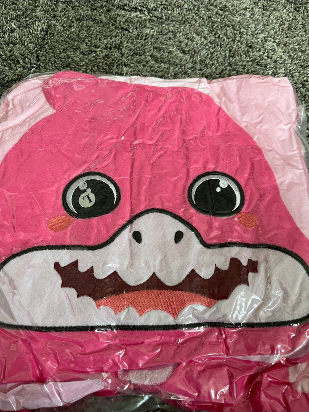 Pink Shark men/womenCostume Hooded large.